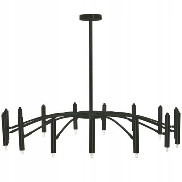 Lampa APP1196 sufitowa pająk czarna 15 ramion