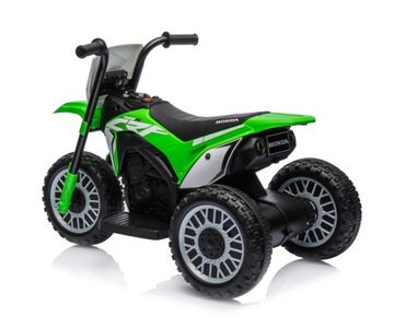 Автомобиль на аккумуляторе Мотоцикл HONDA CRF 450R Green Motor Cross, 3 колеса