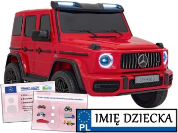 Транспортний засіб Mercedes Benz G63 AMG XXL STRONG MP4 Червоний