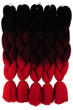 WŁOSY SYNTETYCZNE KOLOROWE WARKOCZYKI OMBRE 3-47