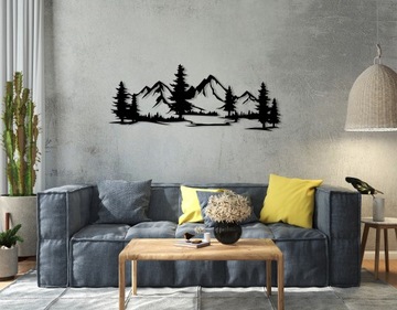 Картинки для спальни гостиной для стены горы с открытыми панелями Большая панель 128 см