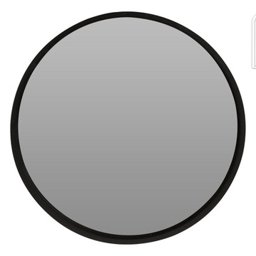 КРУГЛОЕ зеркало в черной настенной раме, черный КРУГ