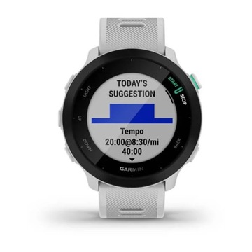 Белые спортивные часы GARMIN Forerunner 55 с GPS