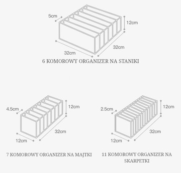 НАБОР ОРГАНАЙЗЕР 3 В 1 ДЛЯ БЕЛЬЯ, НОСКОВ, ГАРДЕРОБА