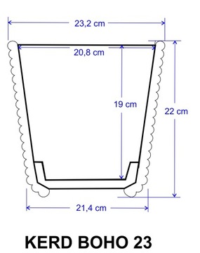 Doniczki z juty sznurka trawy osłonki koszyk 23