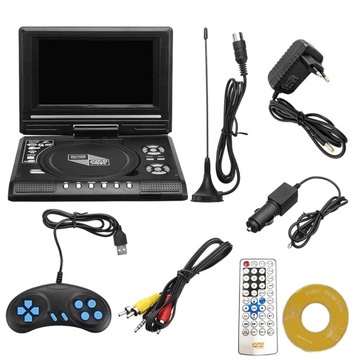 Przenośny Odtwarzacz DVD z Grą Mobilny Rozrywkowy System 7.8 cala