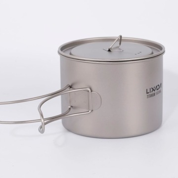 Lixada 900ml Tytanowy kubek do kawy Ultralight