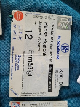 bilet FC.SCHALKE - Hansa Rostock