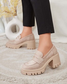 БЕЖЕВЫЕ ЖЕНСКИЕ МОКАСИНЫ NARVOTI 40