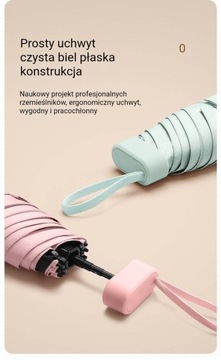 Capsule Sun Mini Kompaktowy przenośny parasol przeciwsłoneczny UV