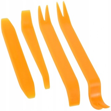 КЛЮЧИ, ИНСТРУМЕНТЫ, ВЕДРА, АВТОМОБИЛЬНЫЕ СЪЕМНИКИ ДЛЯ СНЯТИЯ ОБИВКИ, 4 шт.