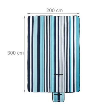 Одеяло для пикника Relaxdays XXL, 200 x 300 см,
