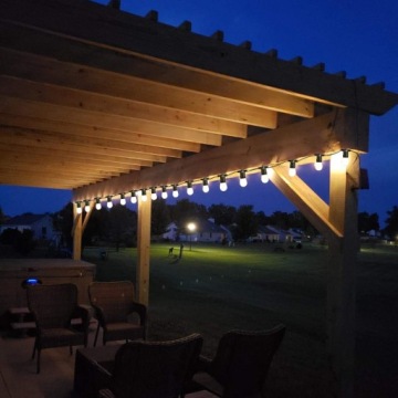 Солнечная гирлянда для сада 5м x 10 светодиодов, водонепроницаемая, с лампочками