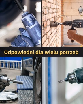 Адаптер для крышек для отвертки HEX 1/2 3/8 1/4