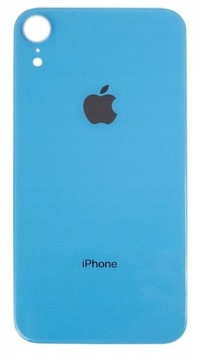 Klapka Plecki Tył iPhone XR Niebieski Blue Duże oczko BIG HOLE