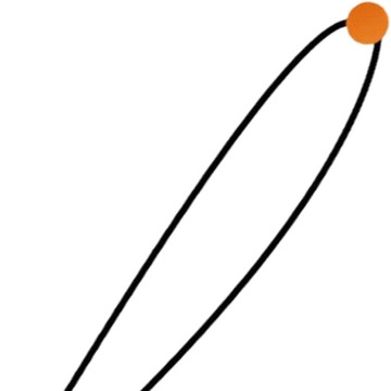 Пособие для тренировки свинга в гольфе Снаряжение для гольфа Устройство для физической тренировки Оранжевый мяч