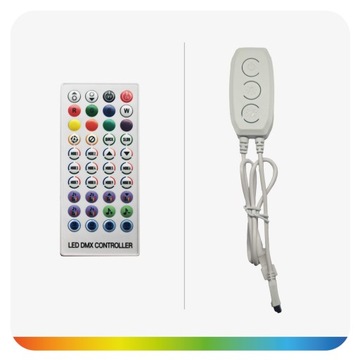 СВЕТОДИОДНАЯ ЛЕНТА 5M NEON 5050 RGBIC ПРИЛОЖЕНИЕ BLUETOOTH УДАЛЕННЫЙ НАБОР RAINBOW 60LED/M