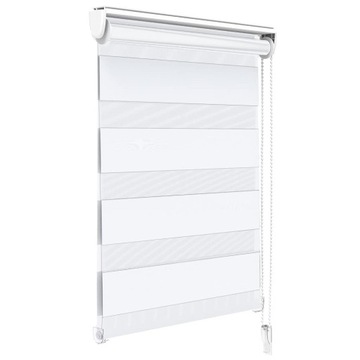 VOUNOT Roleta dzień noc 80x150cm biała