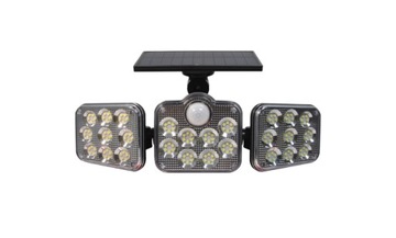 Naświetlacz LED solarny IP65 138SMD PIR pilot