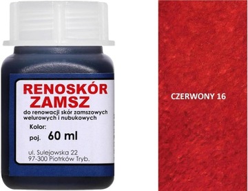 CZERWONA FARBA DO WELUROWEJ TAPICERKI 60 ml WILBRA