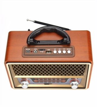 ПОРТАТИВНОЕ РАДИО BLUETOOTH С БАТАРЕЕЙ POWERBANK В ВИНТАЖНОМ СТИЛЕ В НАСТОЯЩЕМ РЕТРО