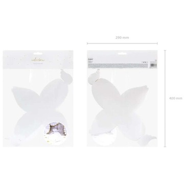 КОРОБКИ для торта КРЫЛЬЯ белые ПРИЧАСТИЕ на крещение 10 шт.