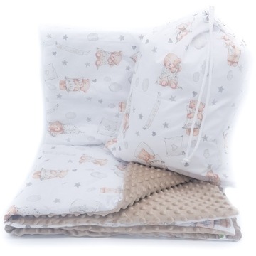 ZESTAW PRZEDSZKOLAKA KOŁDRA 100X135 + PODUSZKA 3W1