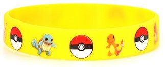 OPASKA BRANSOLETKA SILIKONOWA POKEMON GO ŻÓŁTA