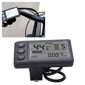 WY?WIETLACZ S866 LCD 24V 36V 48V ROWER ELEKTRYCZ