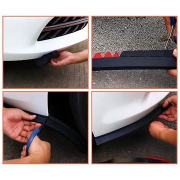 СПОЙЛЕР БАМПЕРА УНИВЕРСАЛЬНЫЙ СПОЙЛЕР ПЕРЕДНИЙ РЕЗИНОВЫЙ 2,5 м + ВИНТЫ