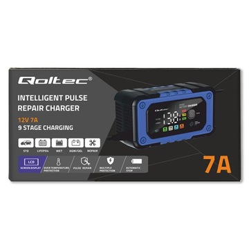 Выпрямитель зарядного устройства с функцией ремонта для LIFEPO4 AGM 12 В 7 А, 4 режима, мощный