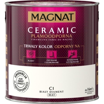 FARBA MAGNAT CERAMIC 2,5L C1 BIAŁY DIAMENT