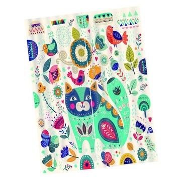 Zasłony 3D Cartoon Zasłony okienne Zasłony do salo