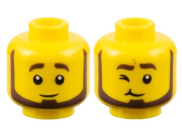 LEGO 3626cpb3196 figurka głowa główka 1 szt N
