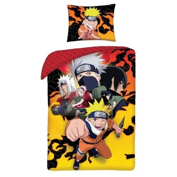 POŚCIEL BAWEŁNIANA 140 X 200 CM MANGA ANIME NARUTO