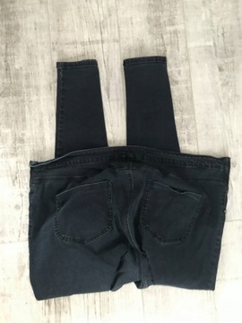 Maternity spodnie jeans ciążowe ciążówki rurki 48