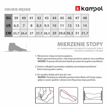 Польские мужские кожаные шлепанцы KAMPOL 42