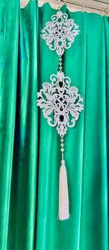 AŻUR GIRLANDA DEKORACJA WNĘTRZ DEKOR OZDOBA OKNA ZAWIESZKA DO FIRAN 110