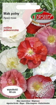 Mak polny mieszanka 1g nasiona Torseed