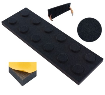 Klocek Decor akustický panel Samolepicí dekorace 25x75 gr. 4 cm atesty