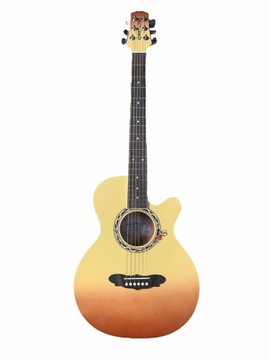 Gitara Akustyczna Gypsy Rose GRA1 Żółta - Mini jumbo