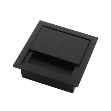 PRZEPUST KABLOWY WPUSZCZANY BLACK 80x80 MM AMIX