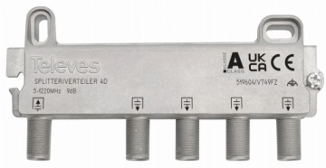 Разветвитель 1/4 выхода Разветвитель ТВ-сигнала DVB-T2 Разветвитель DVB-C Телевизионные телевизоры
