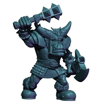 Armoured ORC v.2 - Druk 3D - Black Orc - Czarny Orc - Fabelzel