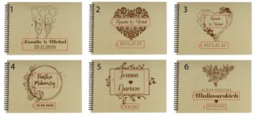 Сувенир для молодоженов - Деревянный альбом.