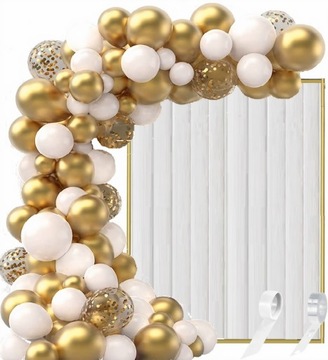 ШАР-гирлянда ШАРЫ БЕЛОЕ ЗОЛОТО БЕЛЫЙ ОДИН ГОД КРЕЩЕНИЕ ДЕНЬ РОЖДЕНИЯ ПРИЧАСТИЕ