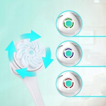 ЭЛЕКТРИЧЕСКАЯ ЩЕТКА 5 В 1 ДЛЯ МЫТЬЯ СПИНЫ НОГ ТЕЛА ВАННА МАССАЖЕР ДЛЯ ЛИЦА