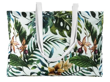 DUŻA TORBA ZAKUPOWA 43x8x8x30cm POLIESTROWA TOREBKA PLAŻOWA XXL WODOODPORNA