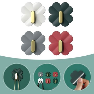 Детское полотенце с четырьмя листочками на крючках, 12 шт.