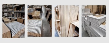 Ramka drewniana 40x60, Rama 60x40 cm na zdjęcia, puzzle, plakat - 3 kolory